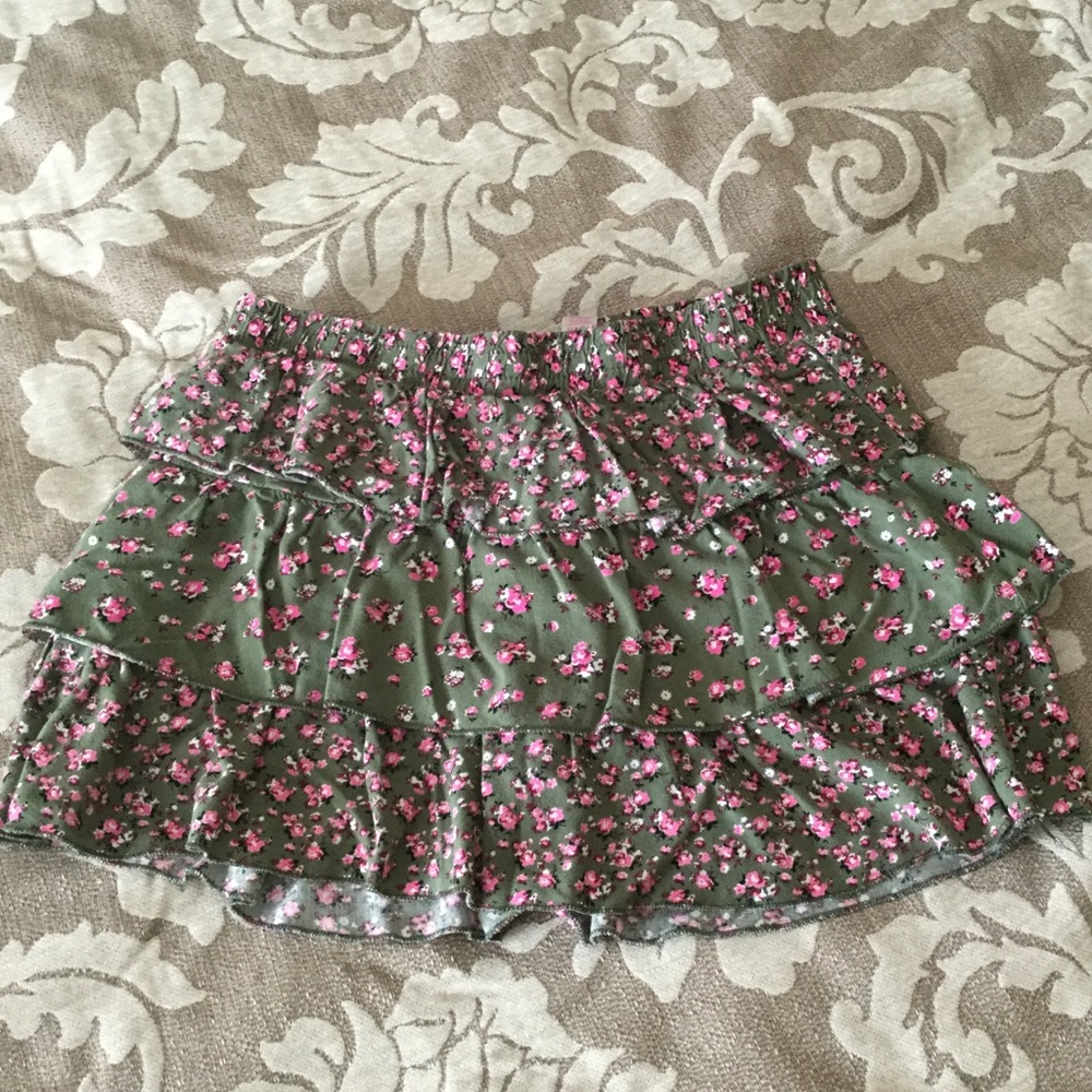 Justice floral skort